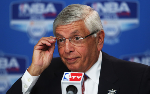 BERLIN, GERMANY - OCTOBER 06:  NBA commissioner David Stern is seen during the press conference before the NBA Europe Live 2012 Tour match between Alba Berlin and Dallas Mavericks at O2 World on October 6, 2012 in Berlin, Germany.  (Photo by Joern Pollex/Bongarts/Getty Images) *** Local Caption *** David Stern