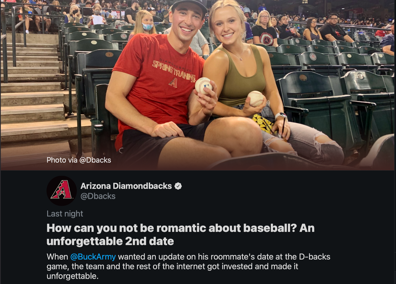 The Diamondbacks And This Random Friend Are The Ultimate Creep