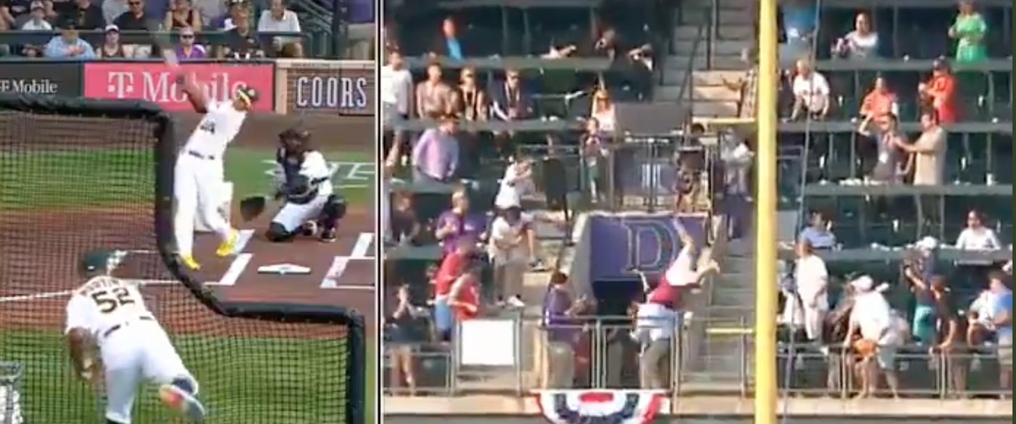 The Home Run Derby Is Not All Fun And Games; We Have Children Hurt And People Flipping Over Rails