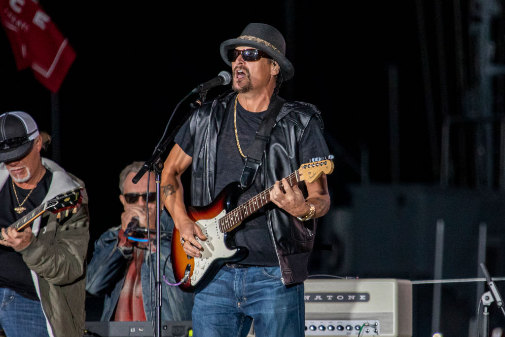 HARRISON, MICHIGAN - SEPTEMBER 14: Kid Rock performs during the Trump 2020 rally on September 14, 2020 in Harrison, Michigan. (Photo by Scott Legato/Getty Images)