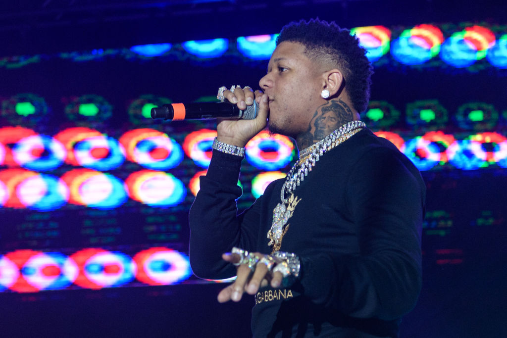 MIAMI, FL - JANUARY 31: Yella Beezy performs onstage during Shaq's Fun House at Mana Wynwood Convention Center on January 31, 2020 in Miami, Florida. (Photo by Jason Koerner/Getty Images)