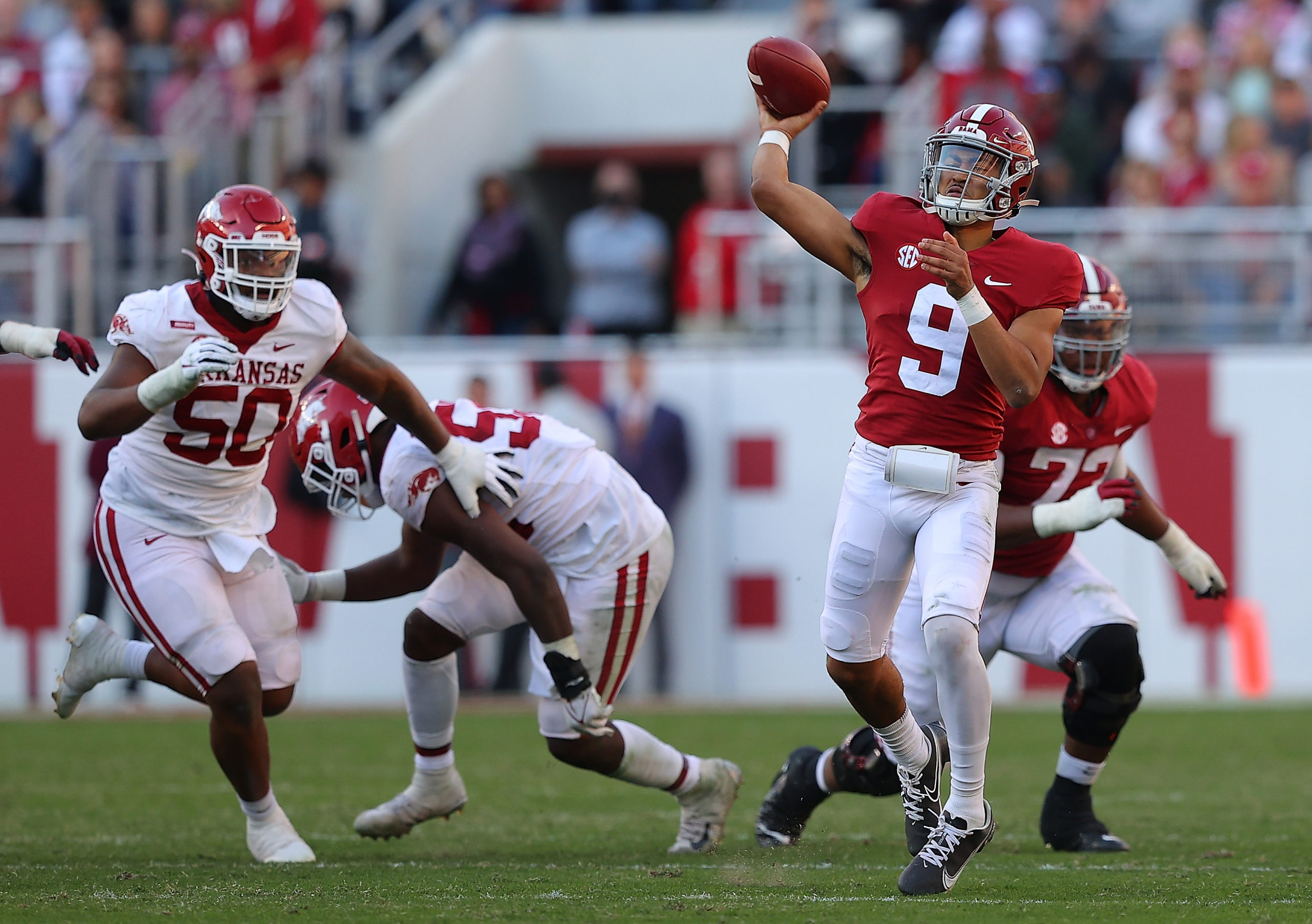 Deposit $10 & Get $50 In Free Entries On Alabama vs. Arkansas With PrizePicks