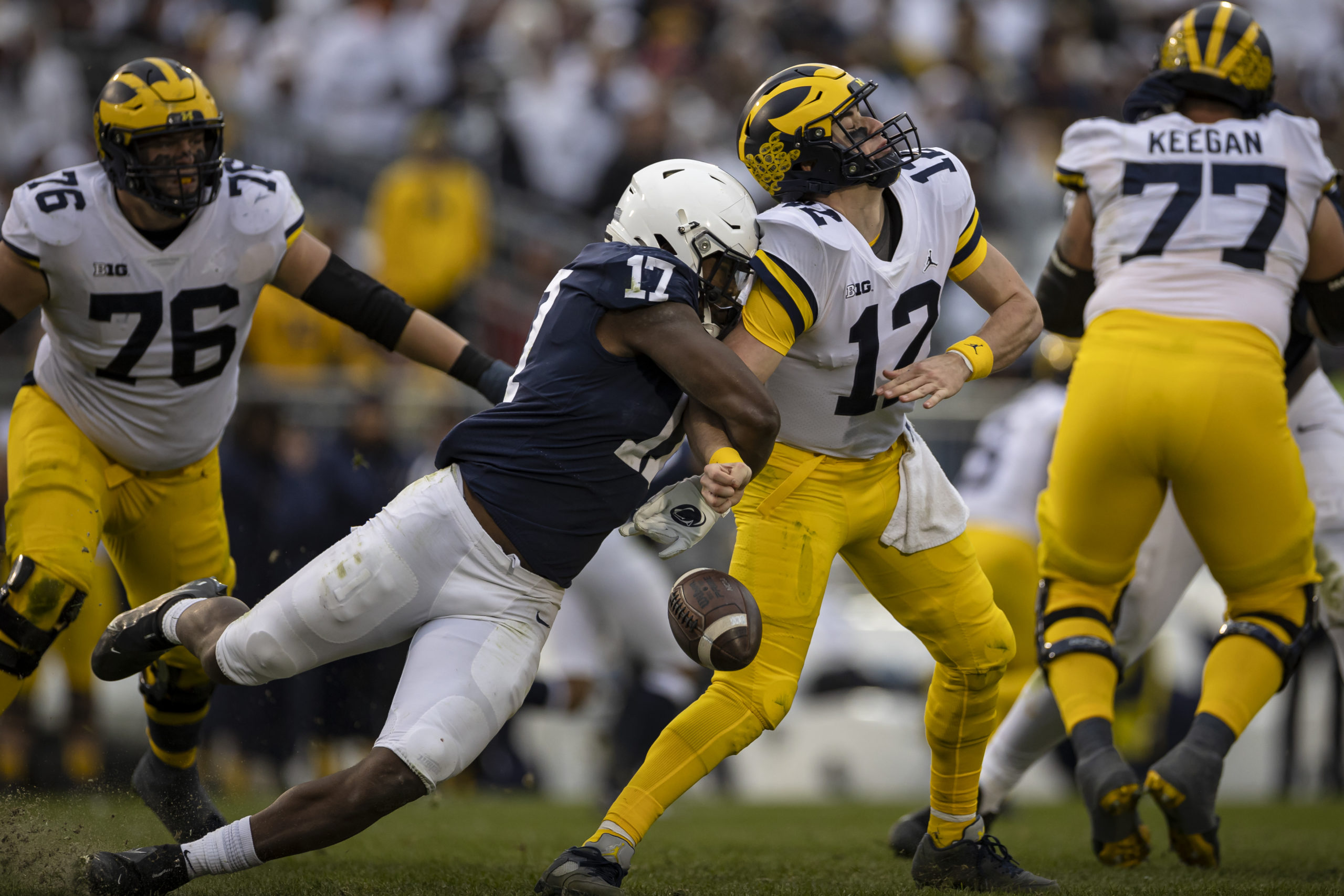 Get A Free Bet Up To $1,250 On Michigan vs. Penn State With Caesars