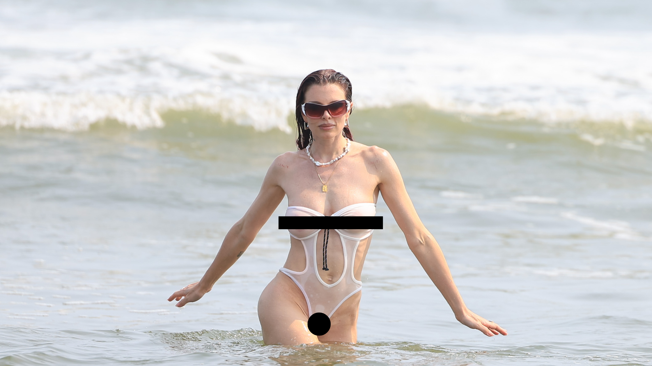 Julia Fox Sports Revealing Bikini During Day at the Beach - TFM