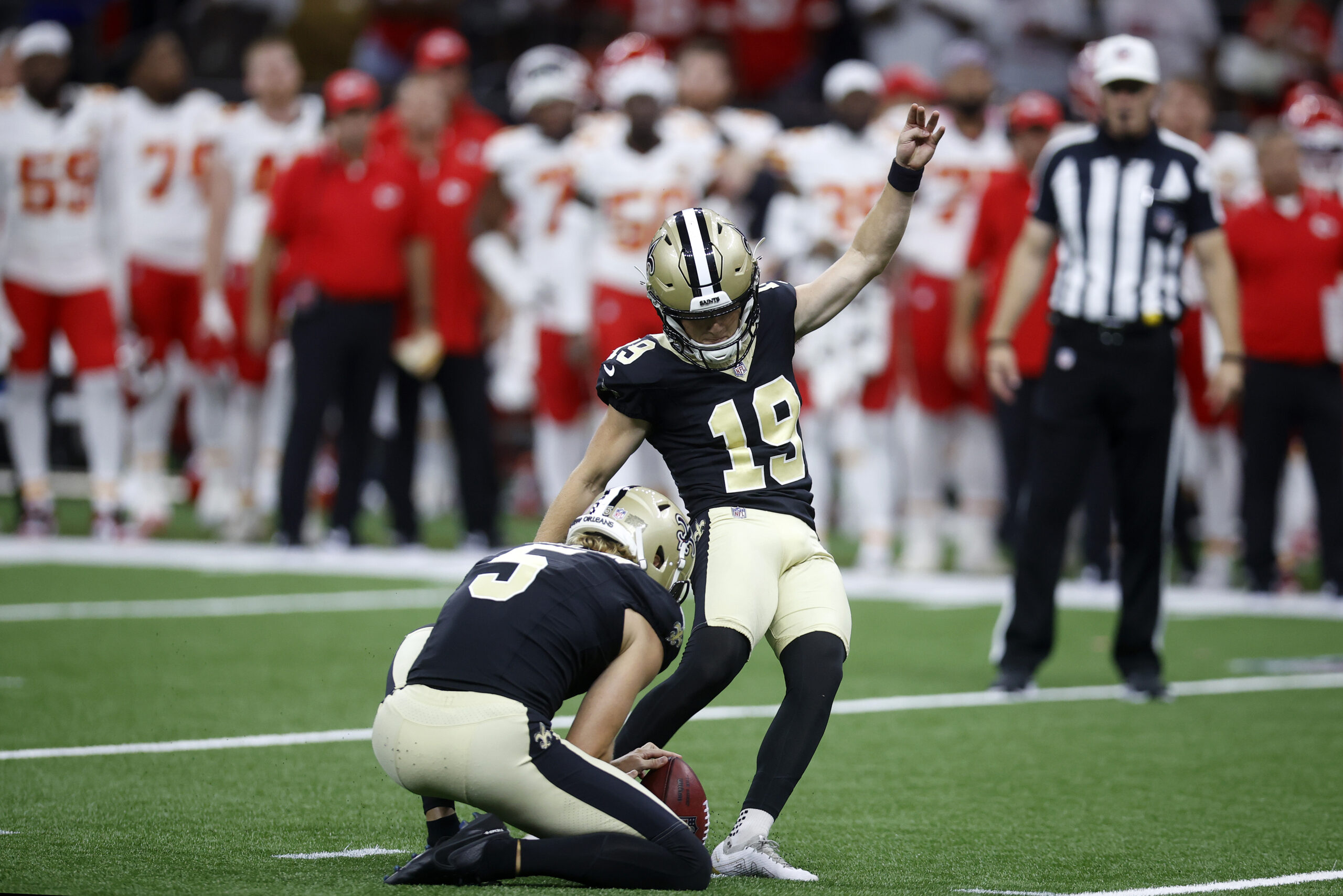 Saints Kicker Stopped By Security Before Hitting Game Winner Against Chiefs