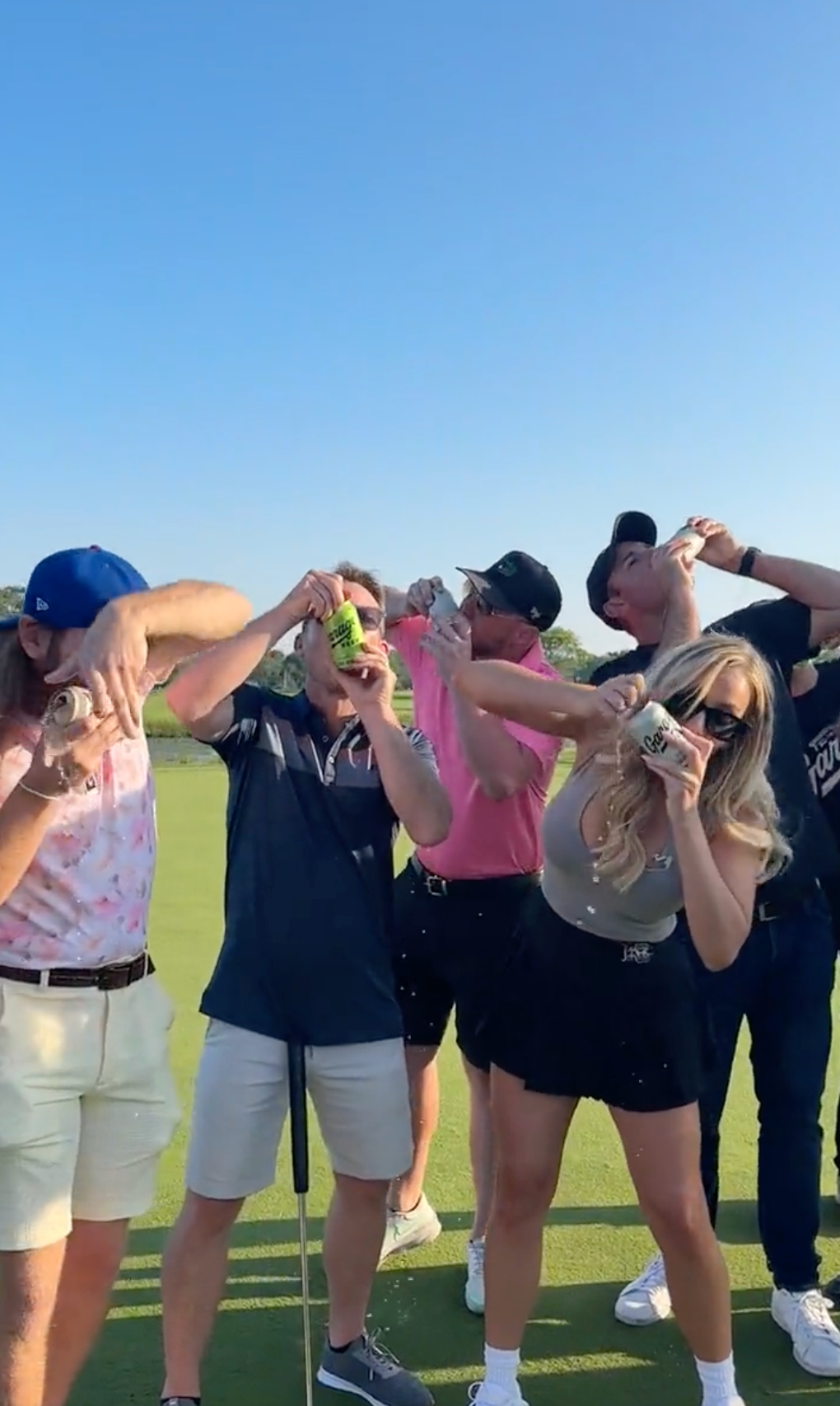 Paige Spiranac Shotguns Beer At Golf Course, Shows Off Her TFM Roots - TFM