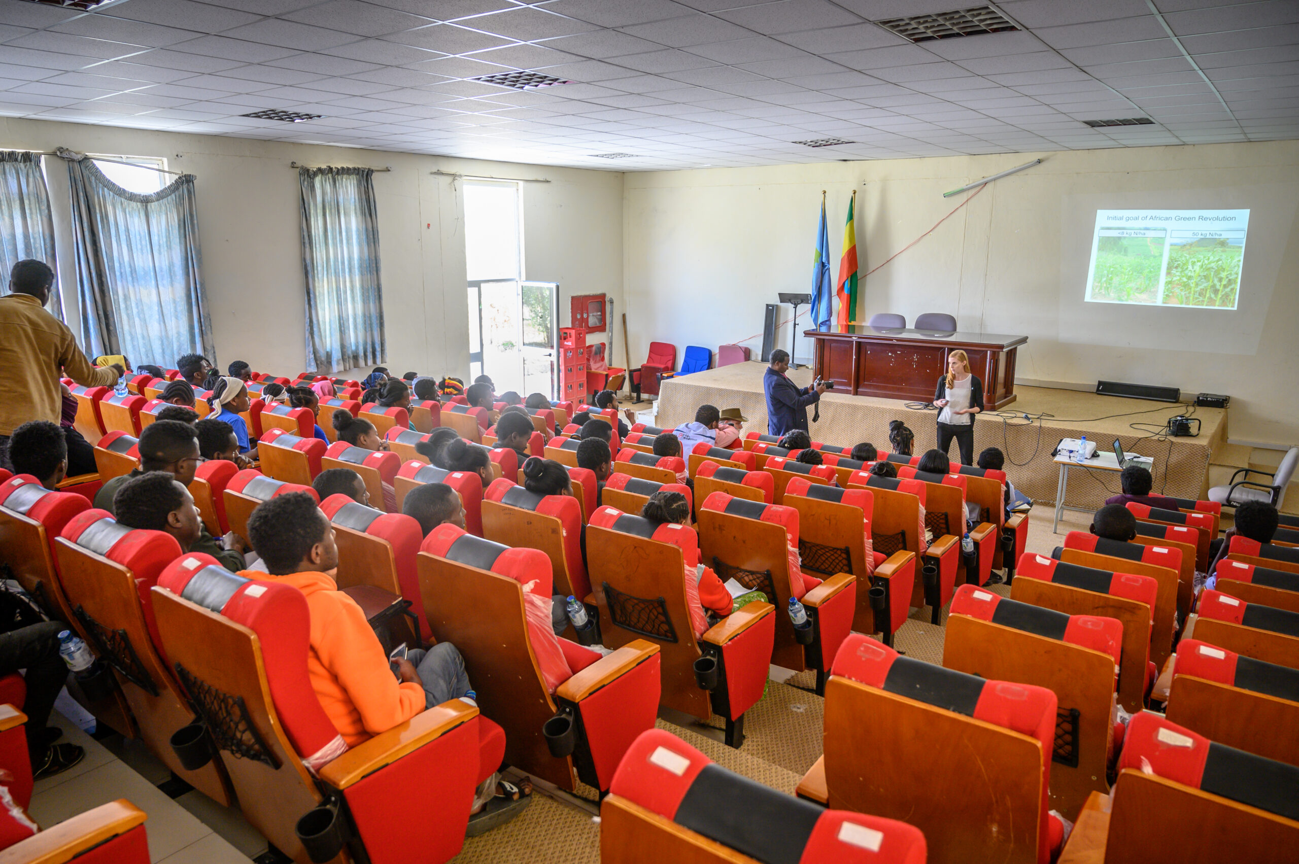 A guest speaker at Debre Berhan University, Debre Berhan, Ethiopia