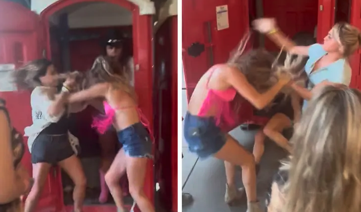 WATCH: Porta-Potty Girl Fight at Morgan Wallen Concert