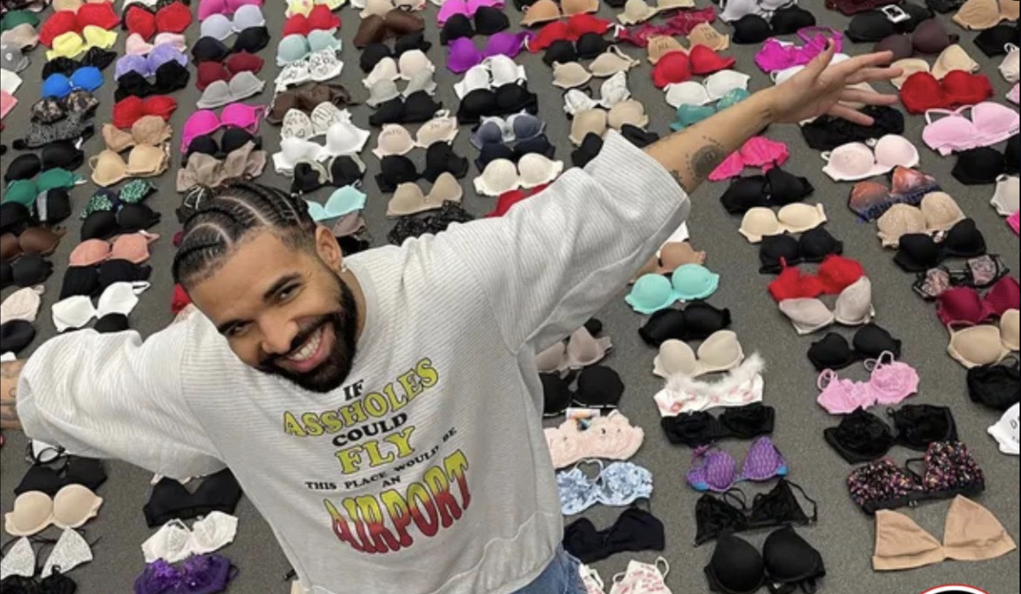 Drake Shows Off Insane Bra Collection From Recent Tour