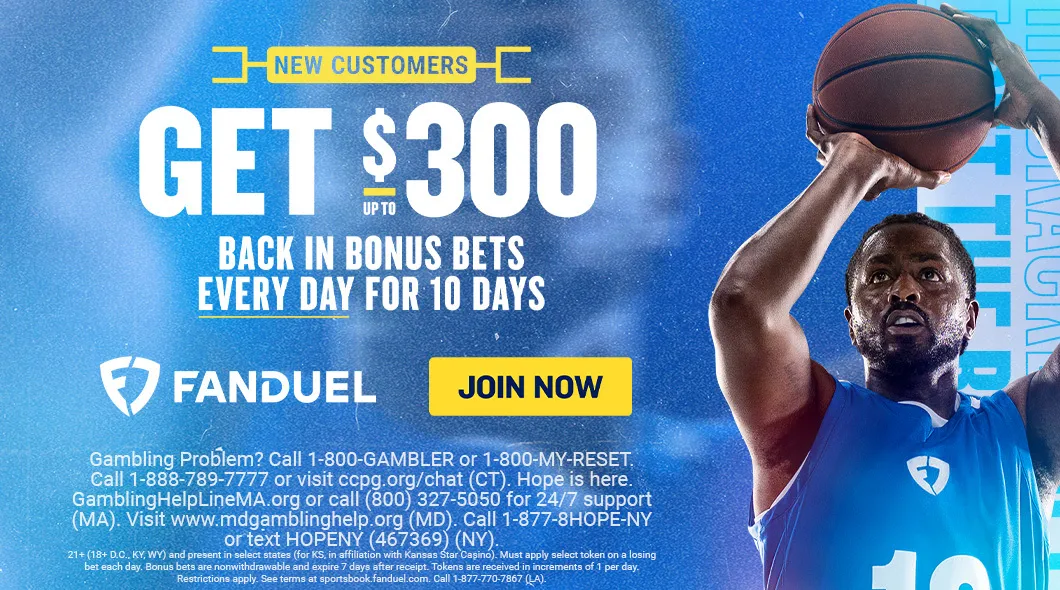 Bracket Busted? New Users Get $300 Back in Bonus Bets Every Day for 10 Days!