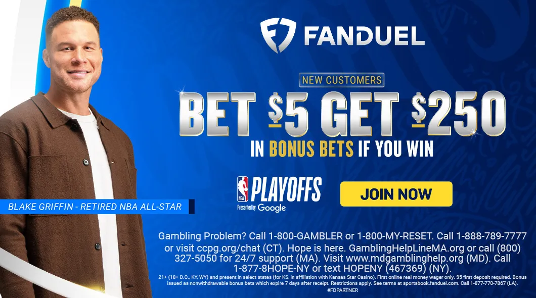 The Playoff Push is Here: Bet $5, Get $250 If Your Bet Wins with FanDuel!