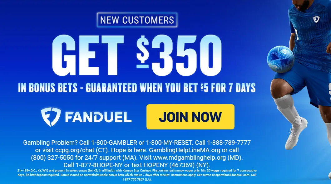 Score Big on the Pitch: Get $350 in Bonus Bets Guaranteed with FanDuel!