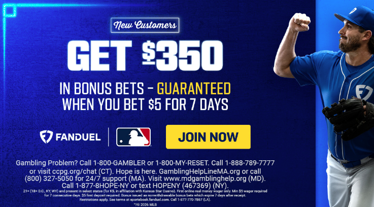 FanDuel Offer: Earn up to $350 in Bonus Bets