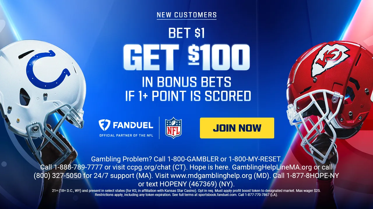 Colts vs. Chiefs: FanDuel’s No Brainer Offer