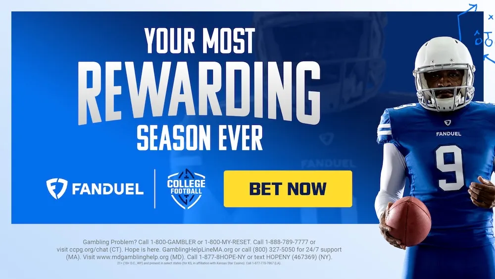 FanDuel College Football Offer: Earn up to $350 in Bonus Bets